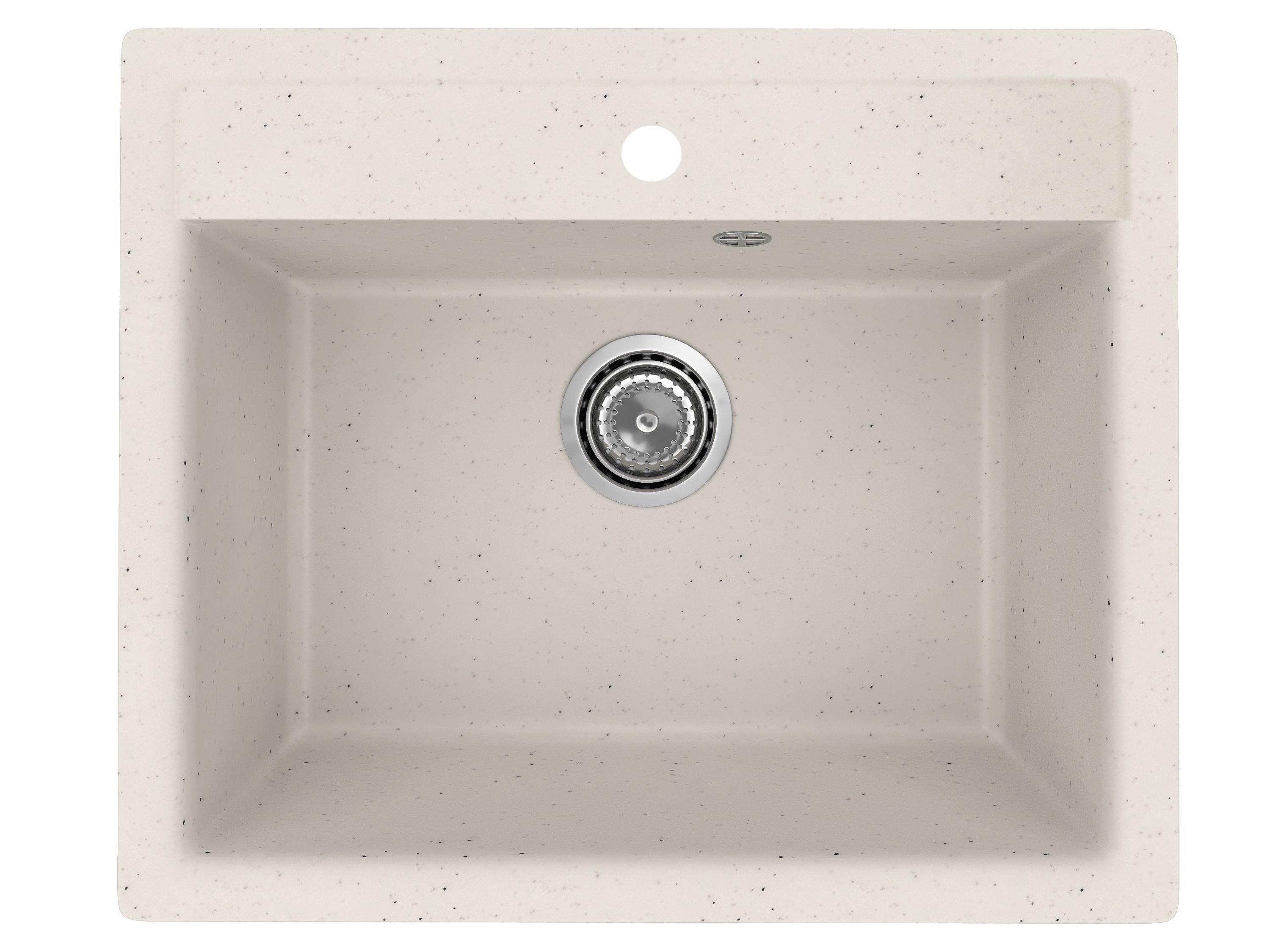 Мойка для кухни BAU Stil Pro 57х50 без выпуска, белый песок