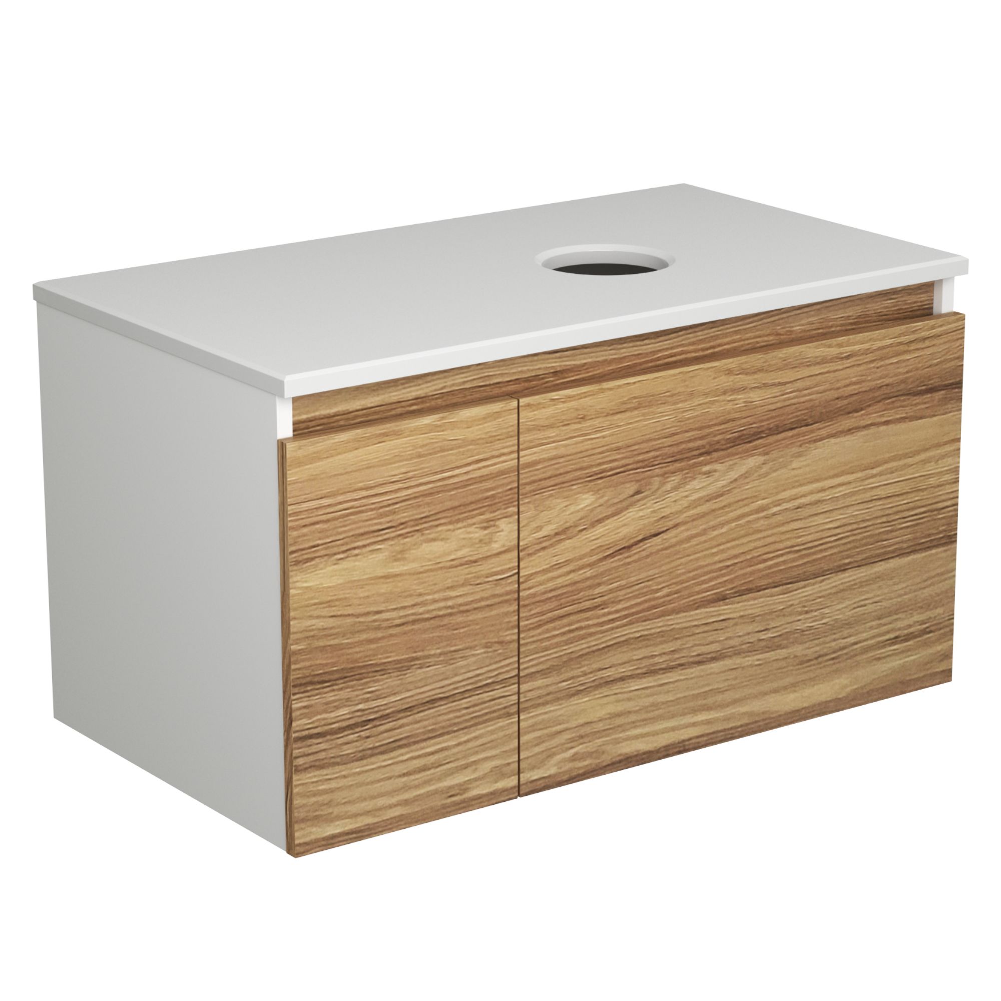 Тумба подвесная под раковину Bau Dream Blackwood 80, 1 ящик, дверца слева