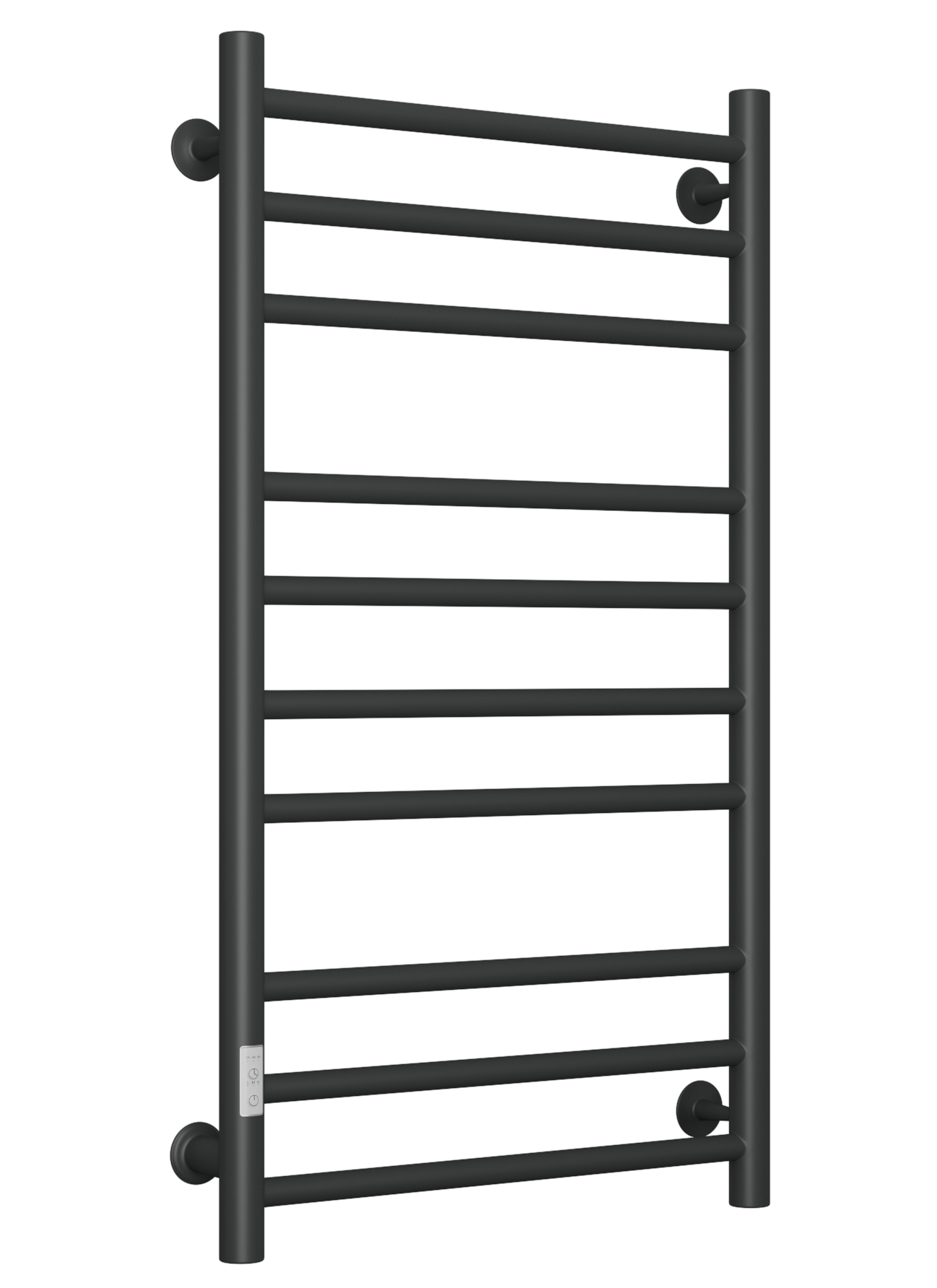 Полотенцесушитель электрический Маргроид BAU В10 100х50, П10 (3+4+3) таймер слева, черный матовый RAL 9005