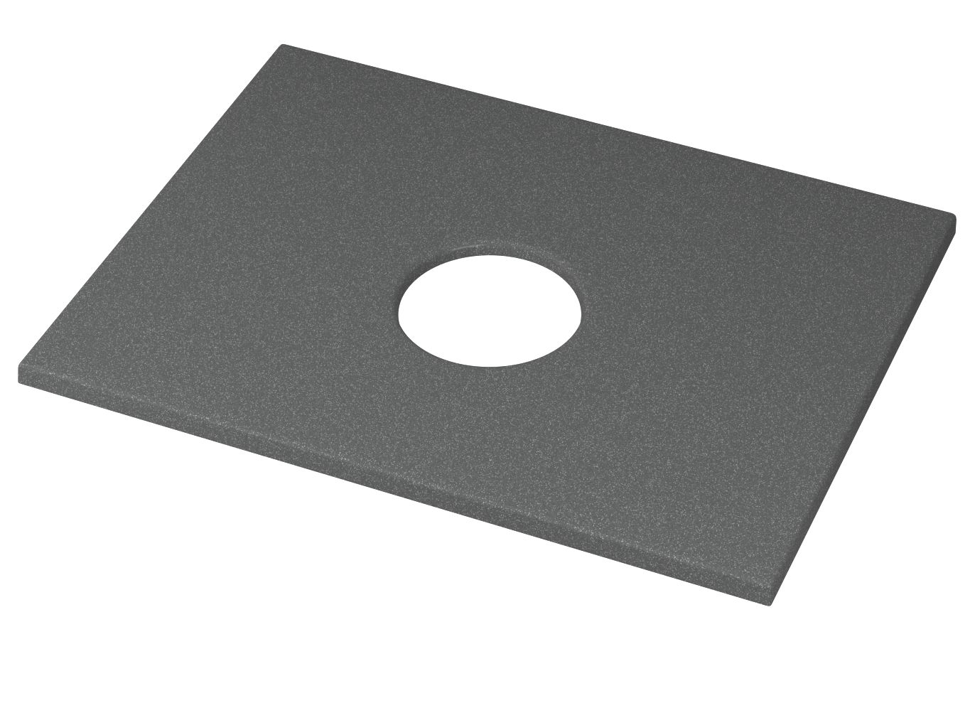 Столешница кварц под накладную раковину BAU Hotel 60, серый металлик -MRY0012