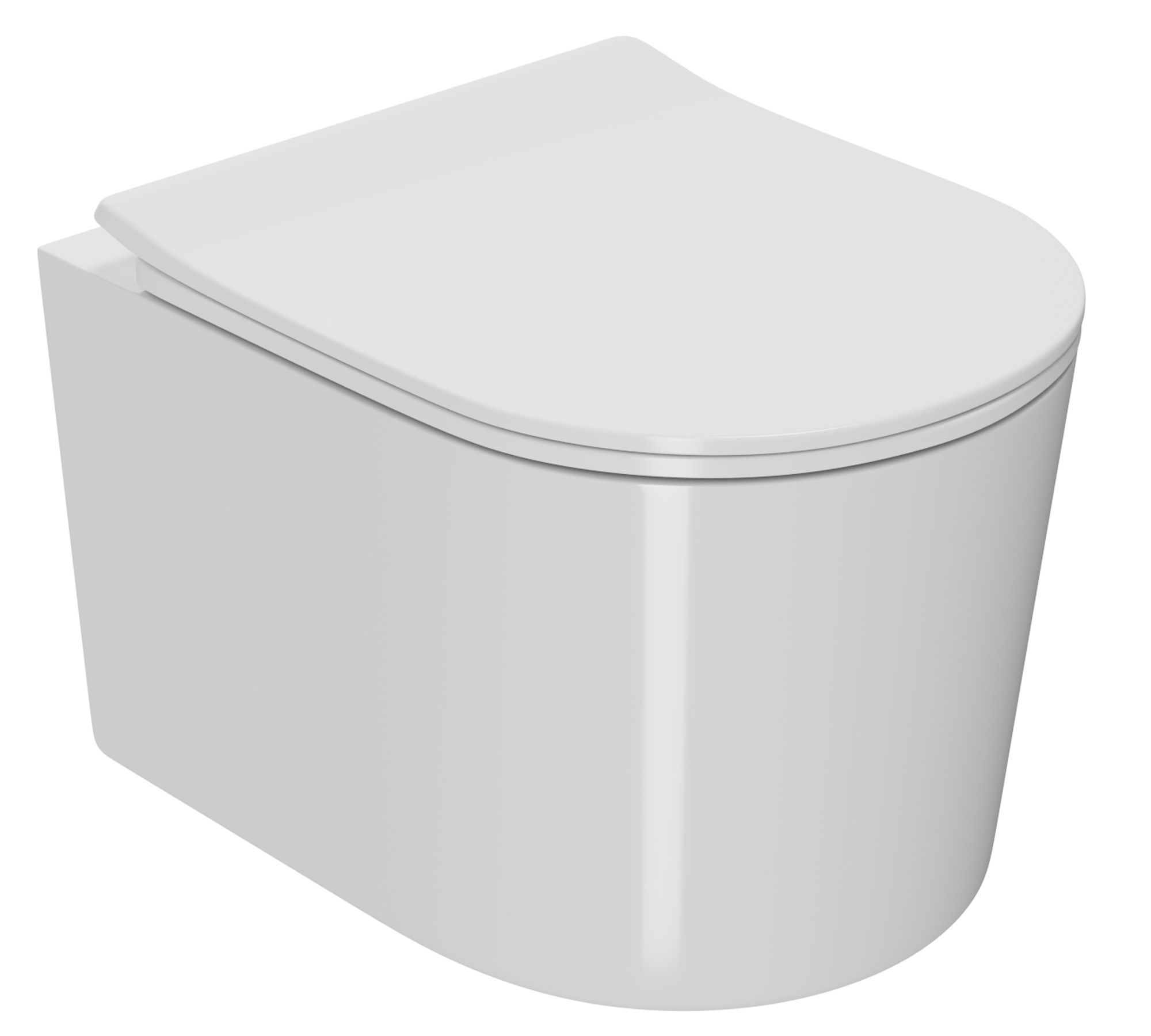 Унитаз подвесной безободковый Bau Hotel PRO, быстросъемное сиденье микролифт