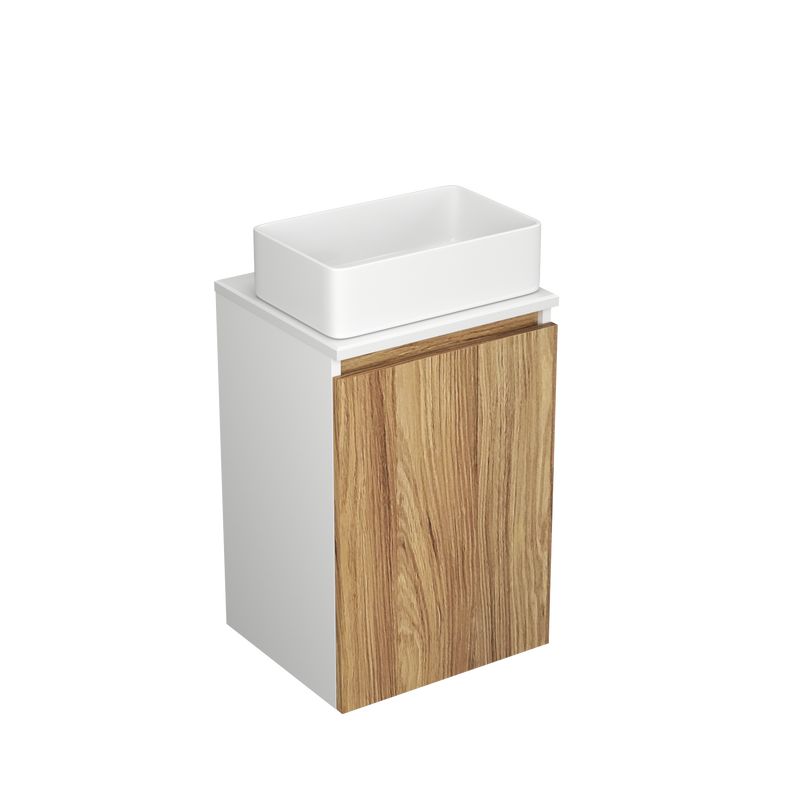 Тумба с раковиной (Тумба Bau Dream Blackwood 40, умывальник BAU Mini 38х24)