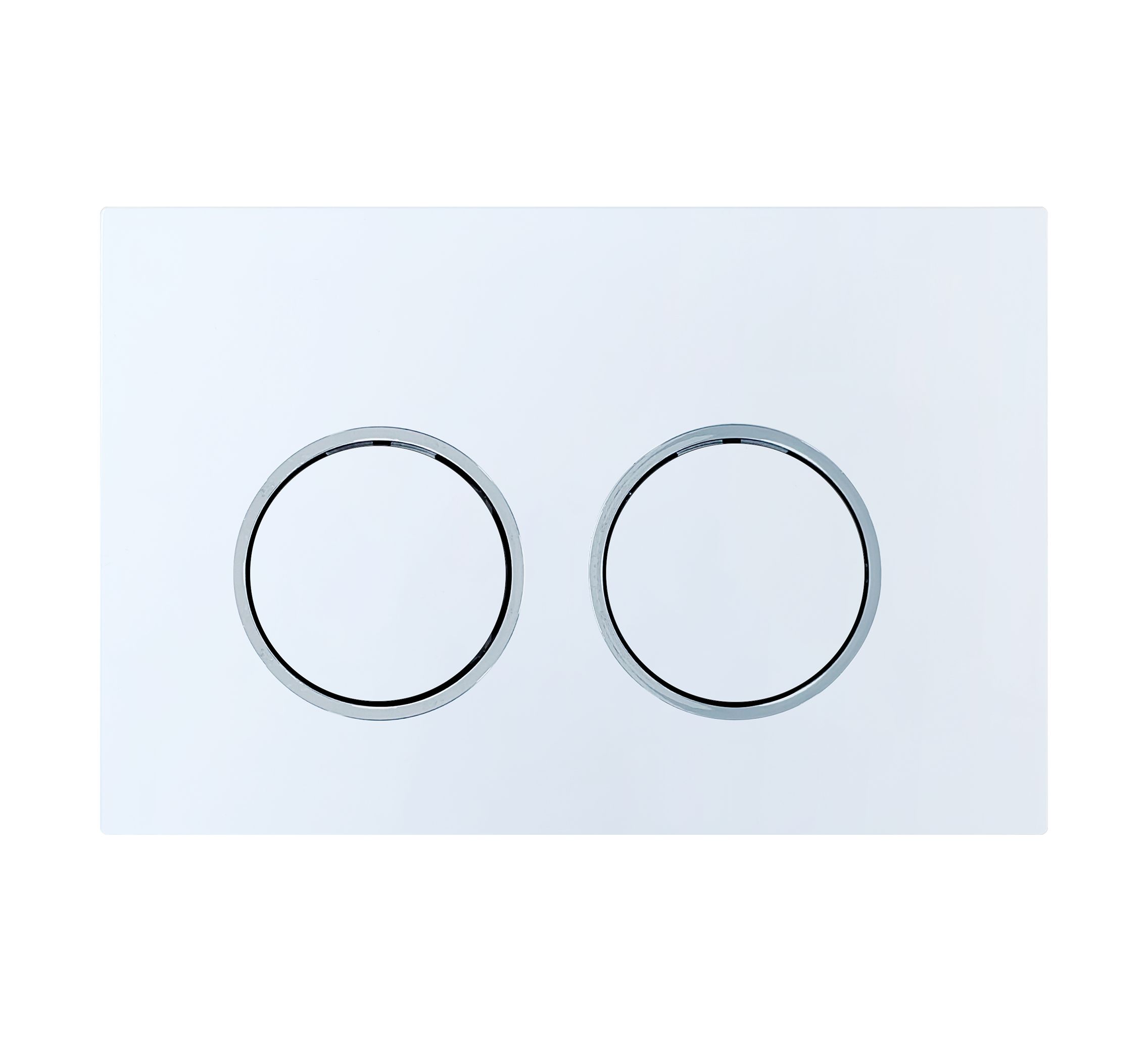 Кнопка смыва BAU Round для инсталляции IDEAL, белый/хром E00116