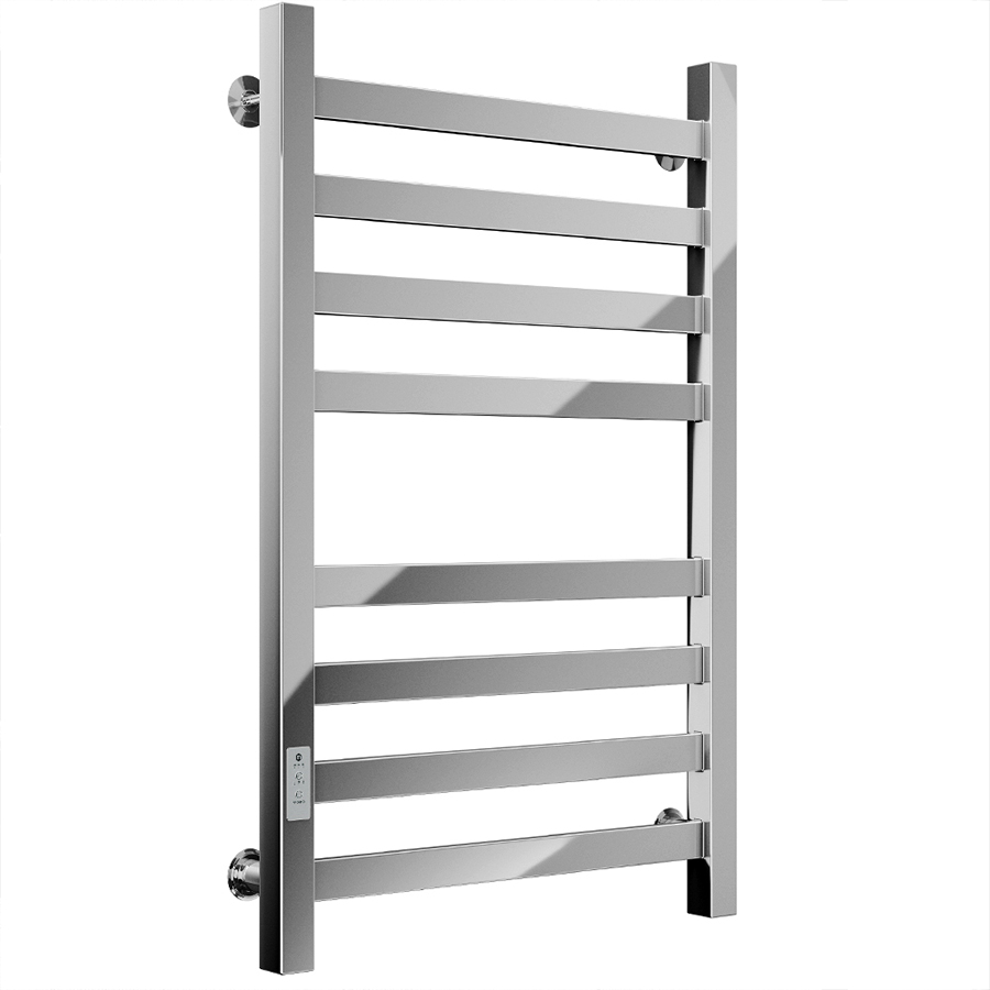 Полотенцесушитель электрический профильный Маргроид BAU В81/10 50х80, 2 вставки 4х4 размер 30*10 с таймером слева