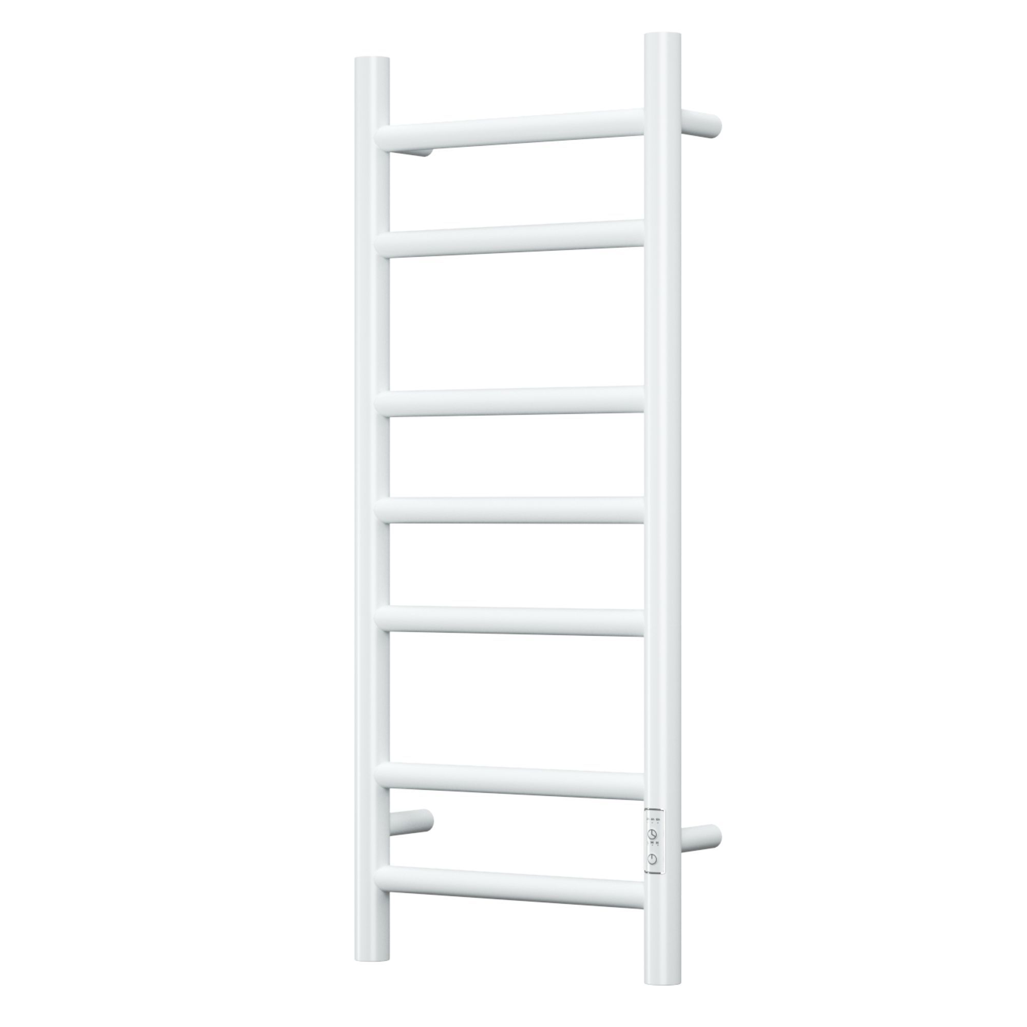 Полотенцесушитель электрический BAU Stil 30х80, 7 планок, универсальный, белый полуматовый