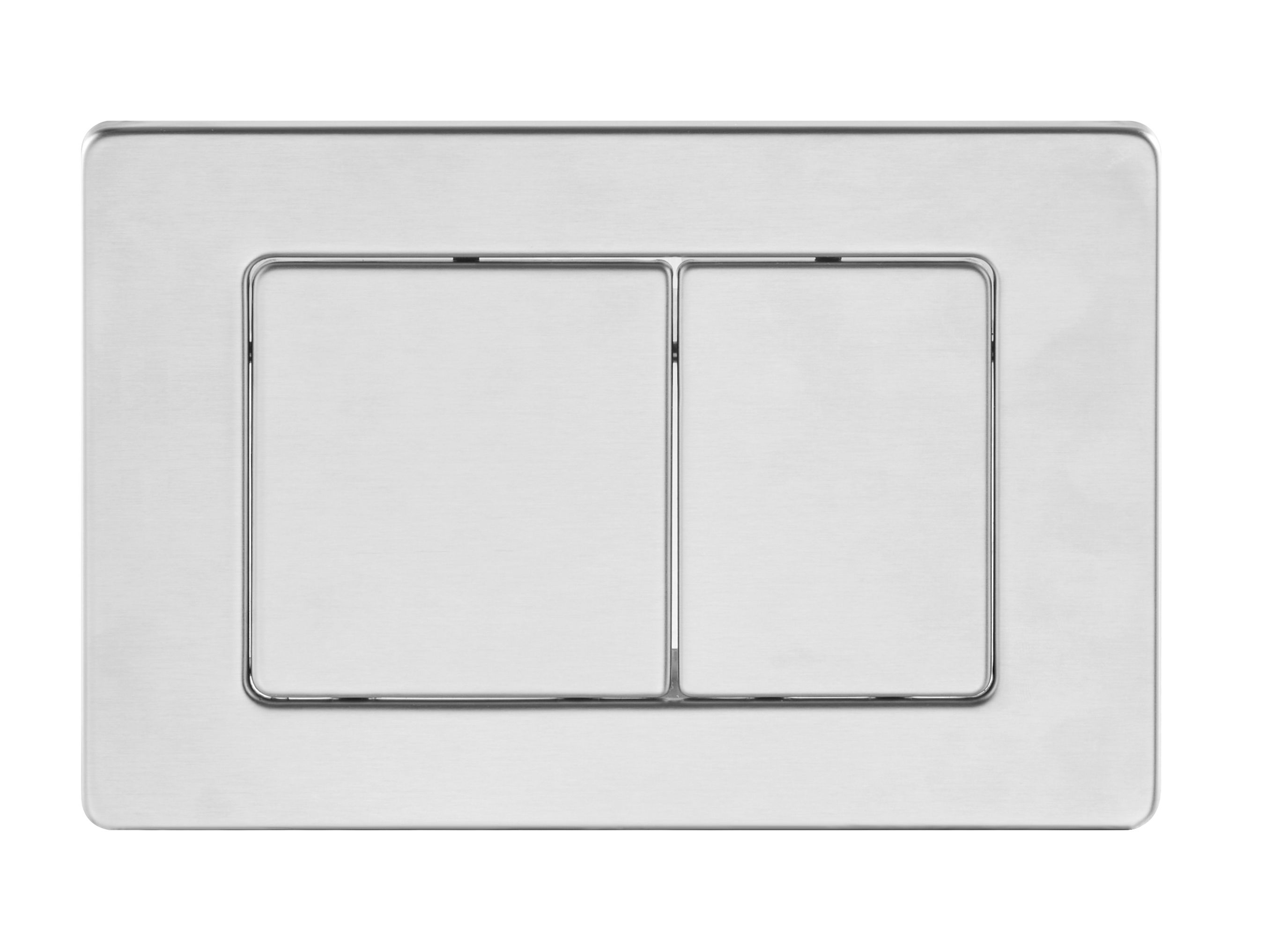 Кнопка смыва BAU Light антивандальная для инсталляции IDEAL, нержавеющая сталь брашированная E00107