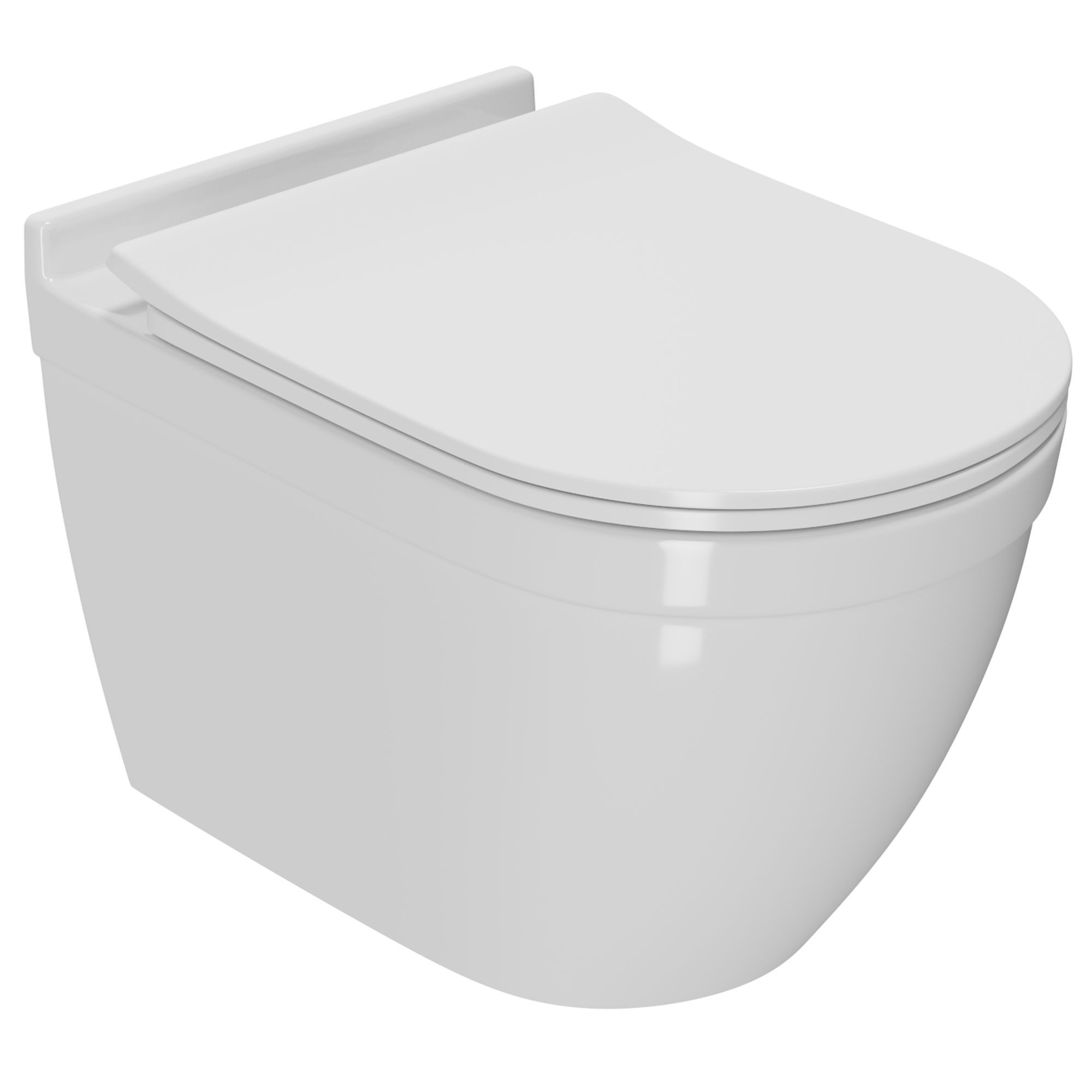 Унитаз подвесной безободковый Bau Mif PRO, быстросъемное сиденье микролифт