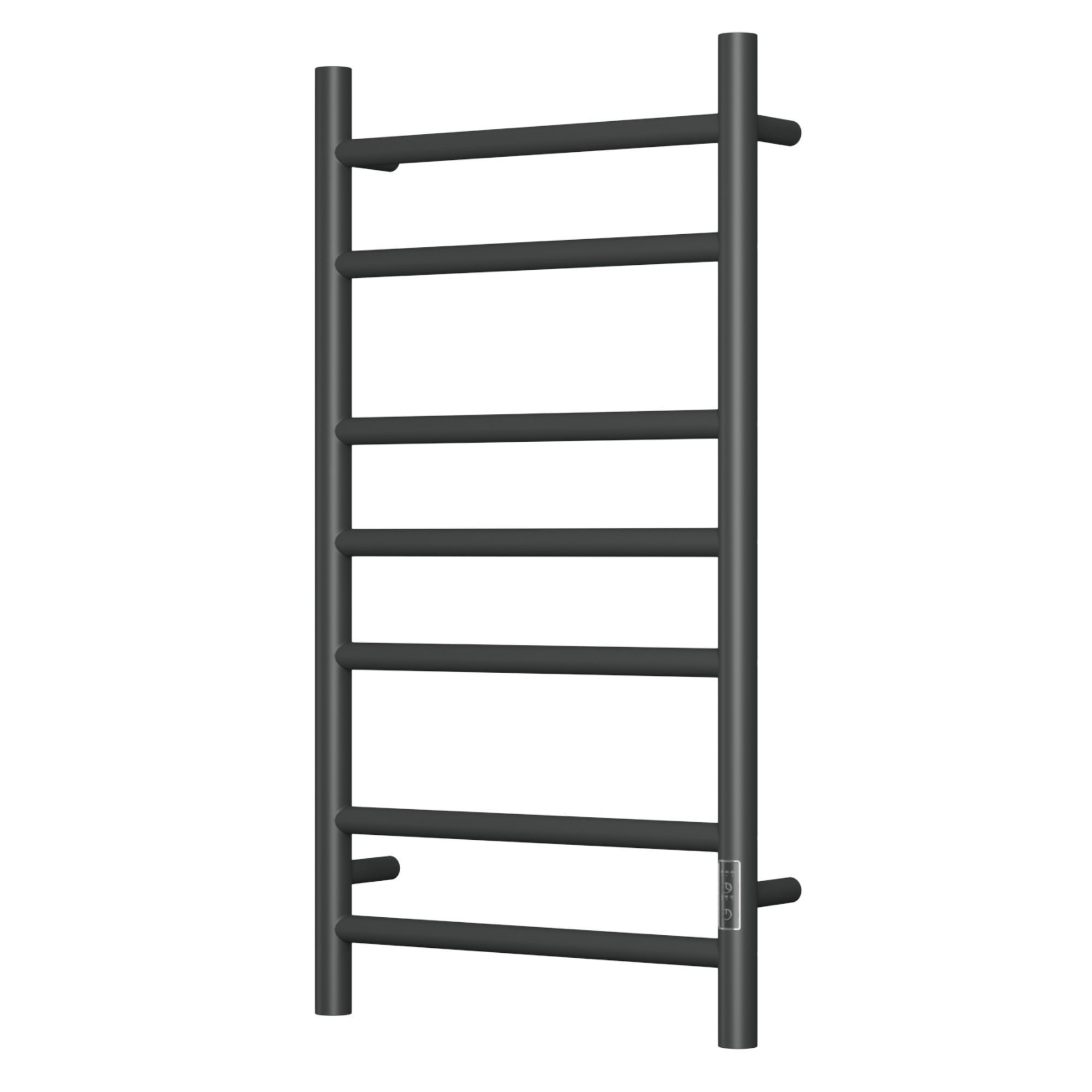 Полотенцесушитель электрический BAU Stil 40х80, 7 планок, универсальный, черный матовый RAL 9005