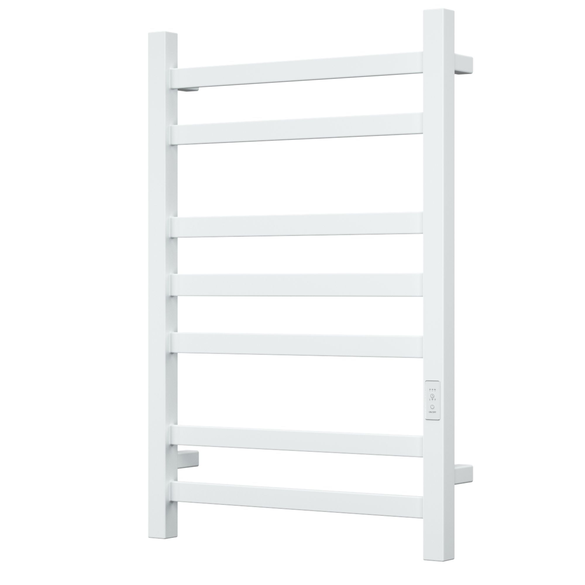 Полотенцесушитель электрический профильный BAU Hotel 50х80, 7 планок, универсальный, белый полуматовый