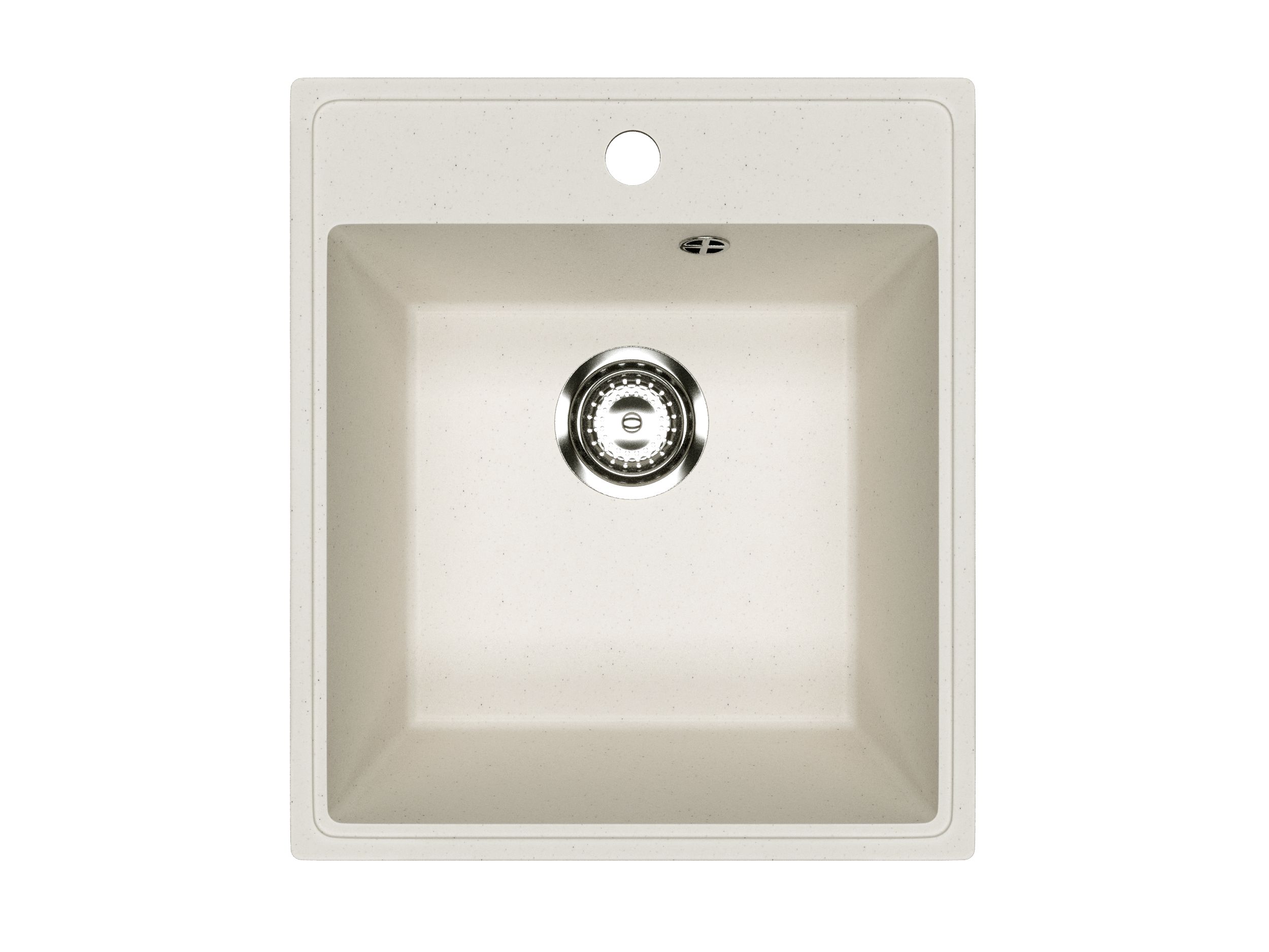 Мойка для кухни BAU Stil Pro 43х49, без выпуска, белый песок