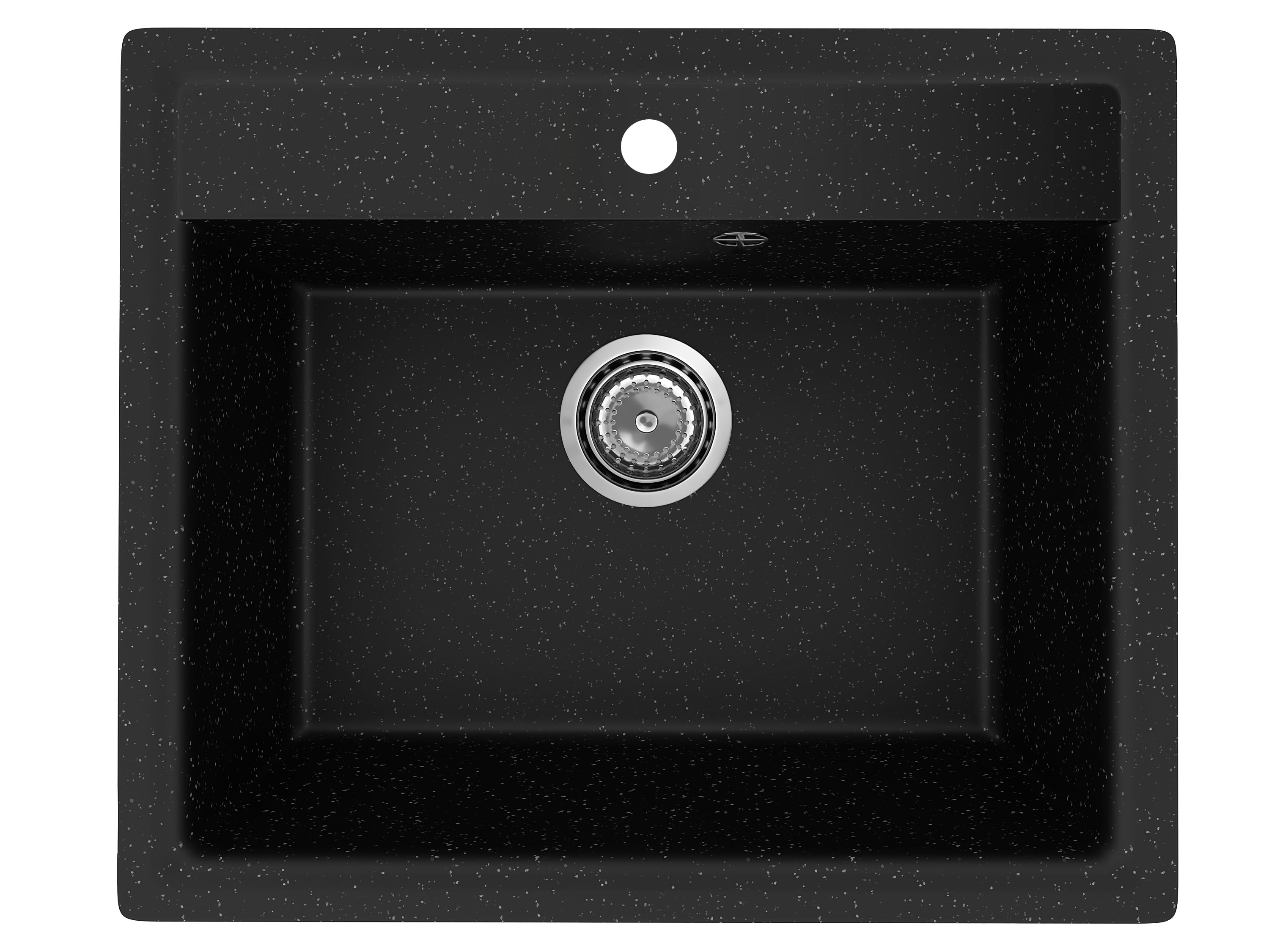 Мойка для кухни BAU Stil Pro 57х50 без выпуска, черный камень