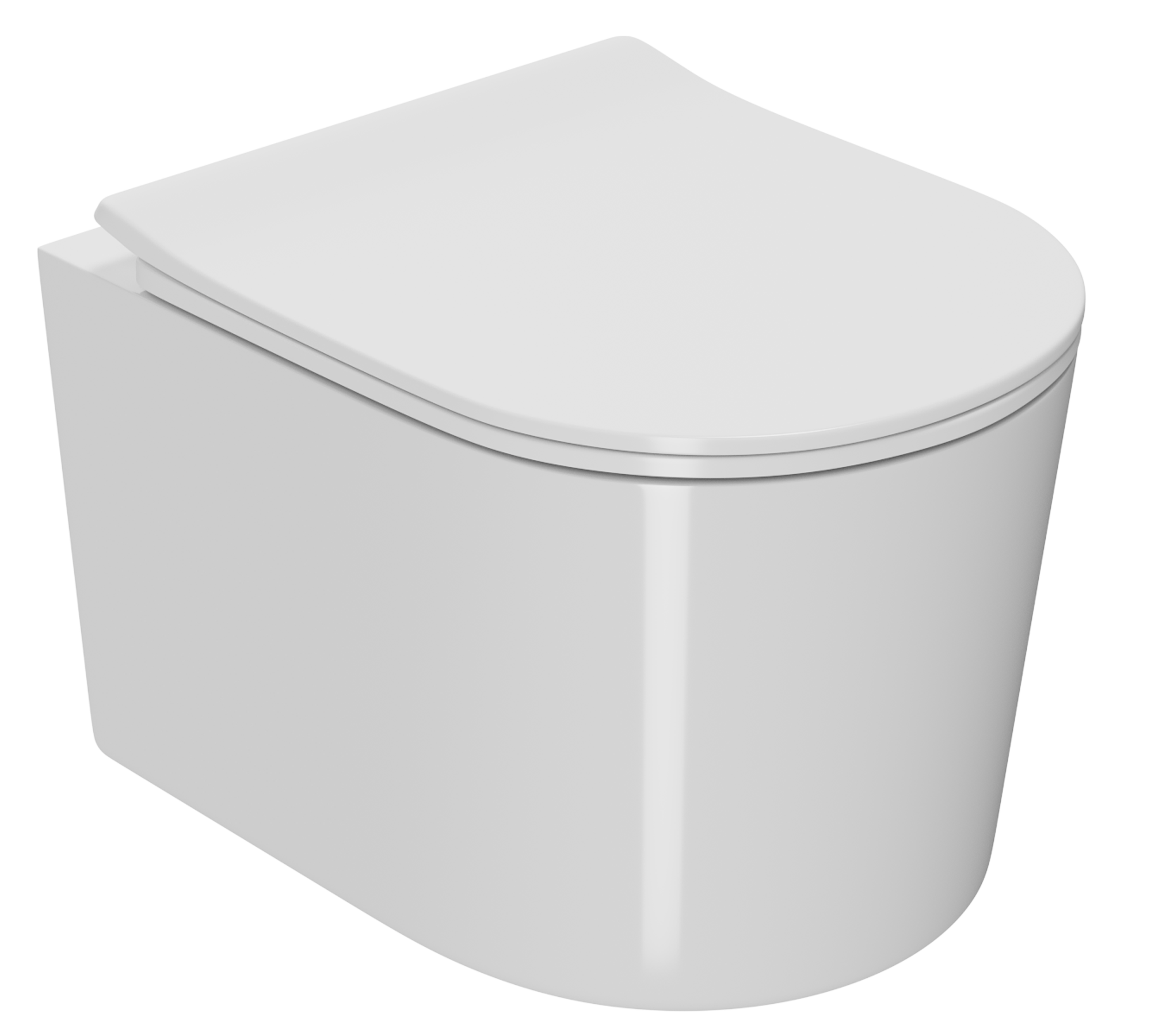 Унитаз подвесной безободковый Bau Hotel PRO, быстросъемное сиденье микролифт NM0003-PRO