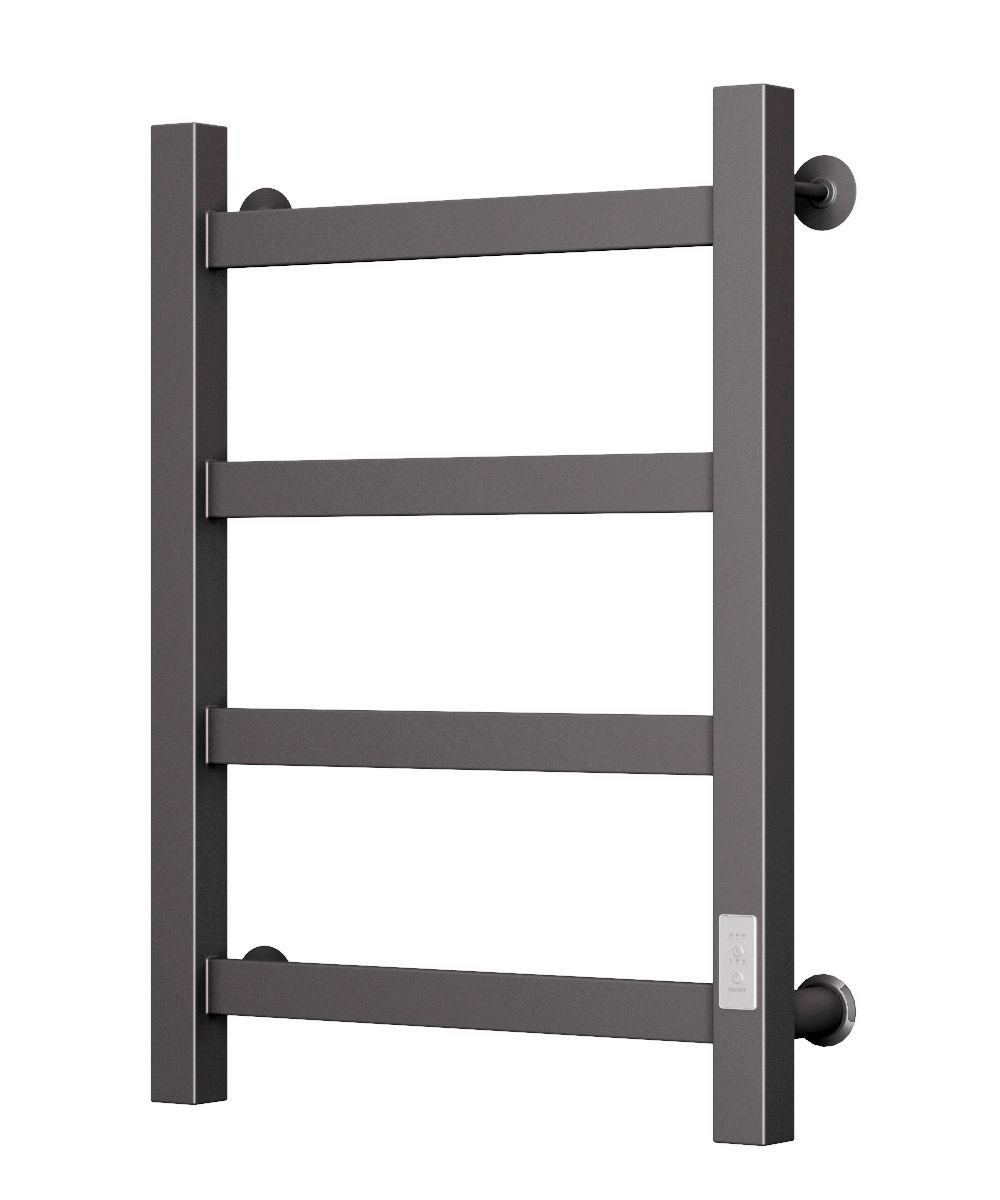 Полотенцесушитель электрический профильный Маргроид BAU Gun Grey В81/10 40х60, П4 темно-серый металлик с таймером, универсальное подключение