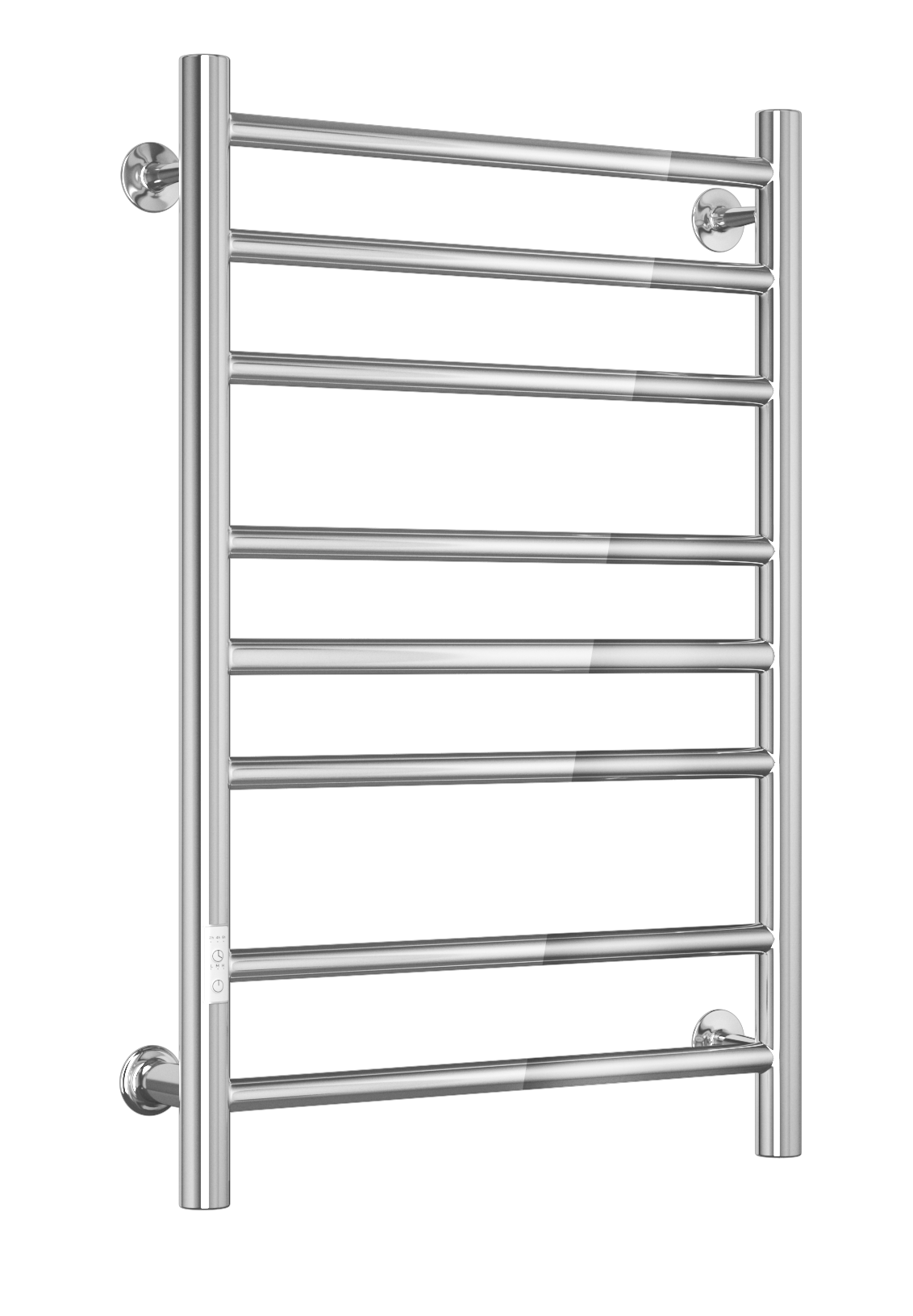 Полотенцесушитель электрический Маргроид BAU В10 50х80, П8 (3+3+2) с таймером слева, нерж. сталь, хром