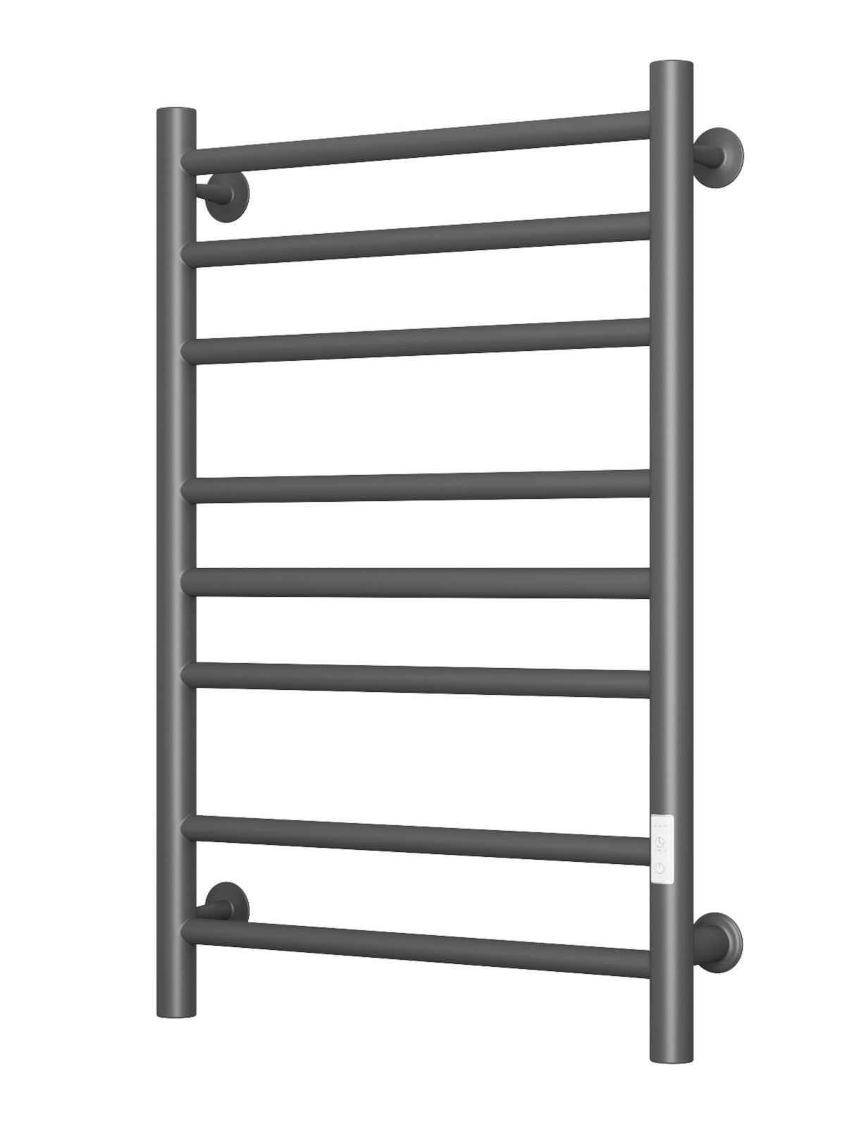 Полотенцесушитель электрический Маргроид BAU В10 Gun Grey 50х80, П8 темно-серый металлик с таймером с таймером справа
