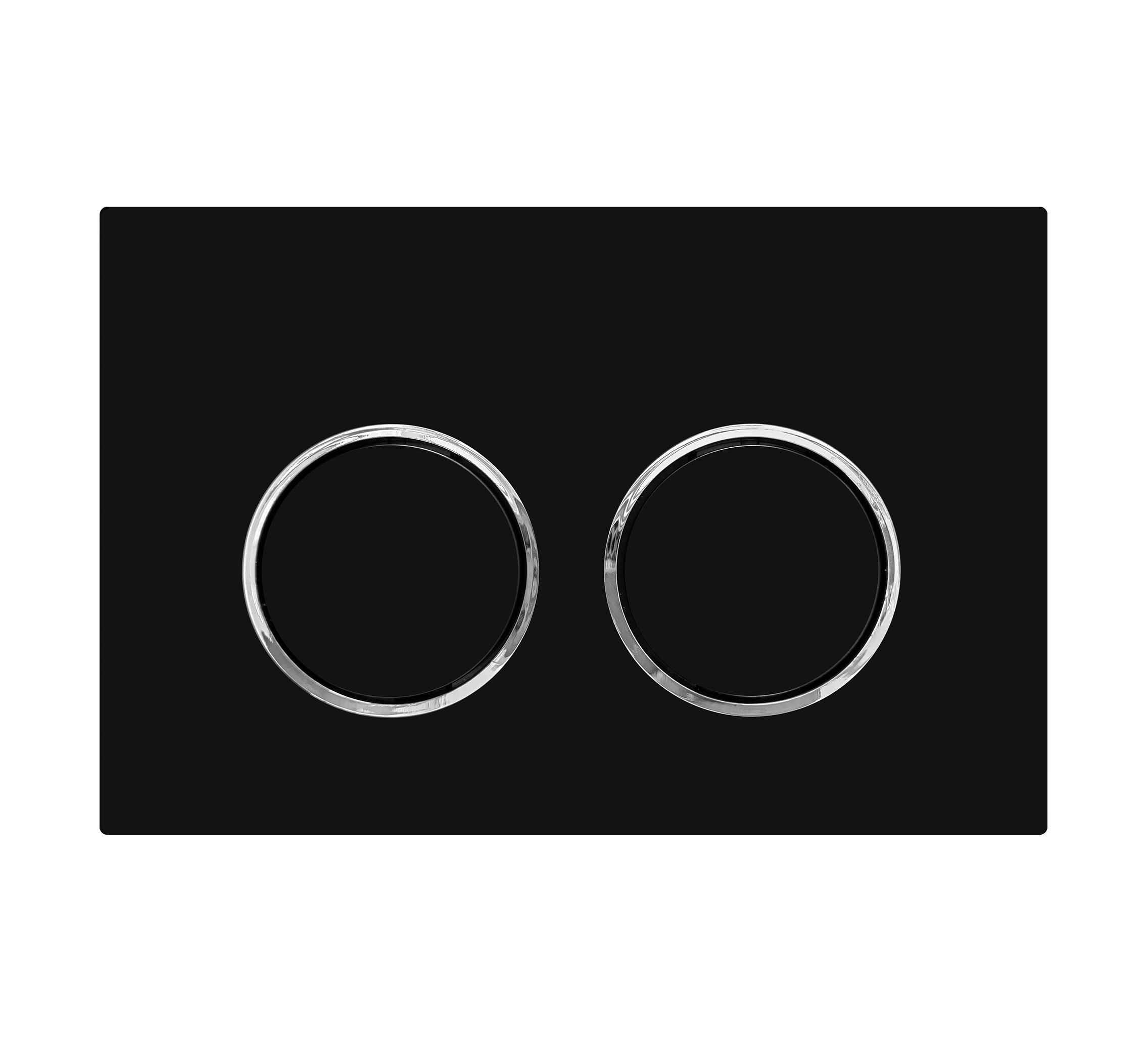 Кнопка смыва BAU Round для инсталляции IDEAL, черная матовая E00115