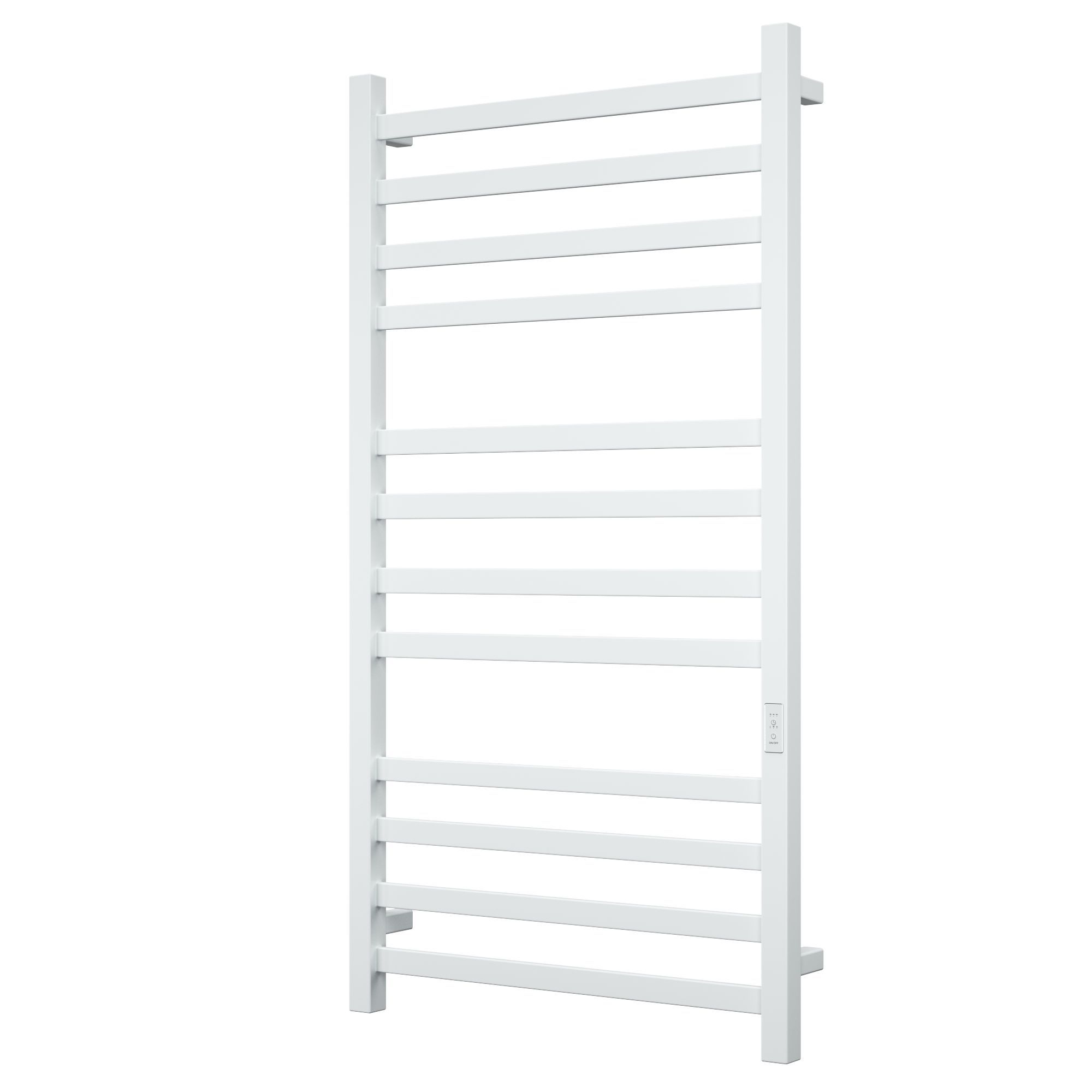 Полотенцесушитель электрический профильный BAU Hotel 60х120, 12 планок, универсальный, белый полуматовый