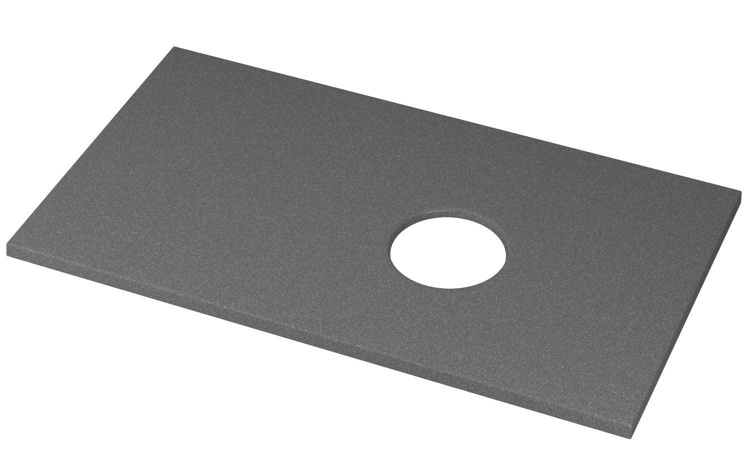 Столешница кварц под накладную раковину BAU Hotel 80 с кронштейнами, серый металлик - MRY0014