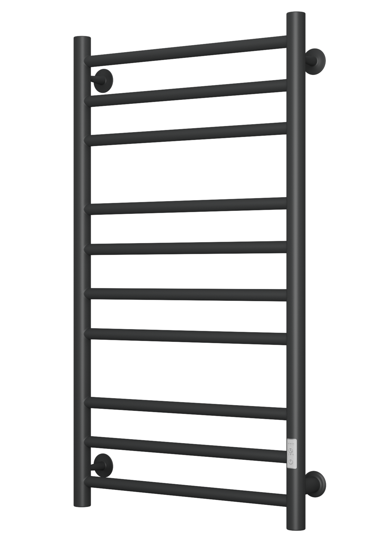 Полотенцесушитель электрический Маргроид BAU В10 100х50, П10 (3+4+3) таймер справа, черный матовый RAL 9005