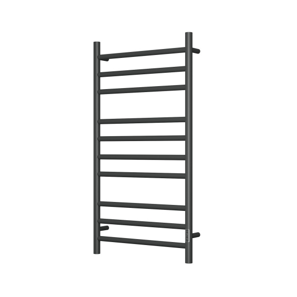 Полотенцесушитель электрический BAU Stil 50х100, 10 планок, универсальный, черный матовый RAL 9005