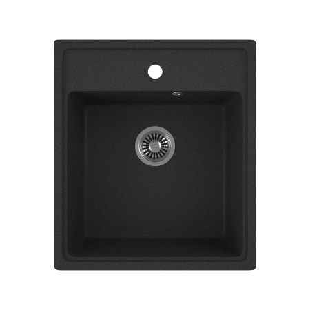 Мойка для кухни BAU Stil Pro 43х49, без выпуска, черный камень