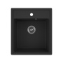Мойка для кухни BAU Stil Pro 43х49, без выпуска, черный камень