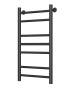 Полотенцесушитель водяной Маргроид BAU В10 40х80, П7 (2+3+2) нижнее подключение 40, черный матовый RAL 9005
