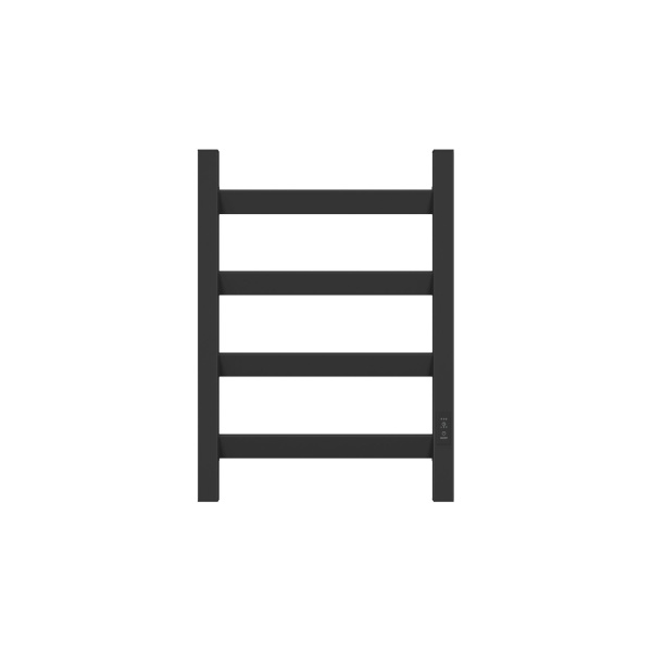 Полотенцесушитель электрический профильный BAU Hotel Veer 40х60, 4 планки , универсальный, черный матовый RAL 9005