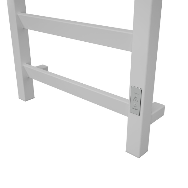 Полотенцесушитель электрический профильный BAU Hotel Veer 40х60, 4 планки , универсальный, белый полуматовый