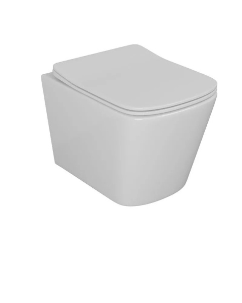 Унитаз подвесной безободковый Bau Stil 51, быстросъемное сиденье микролифт