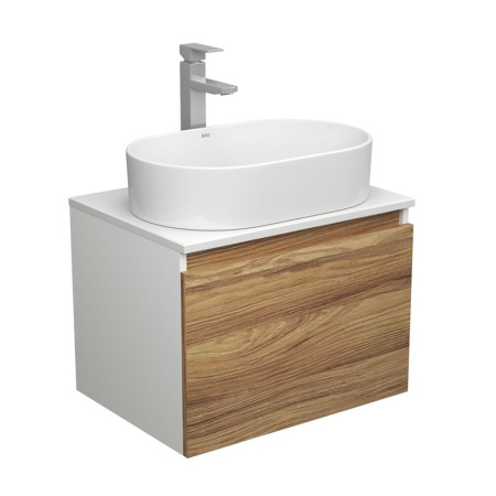 Комплект для ванной, 3 предмета (тумба Bau Dream Blackwood 60 + раковина овальная BAU Nimb 56х36, белая, смеситель высокий Hotel Still)