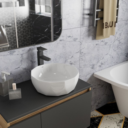 Раковина накладная на столешницу BAU Diamond D40, белая