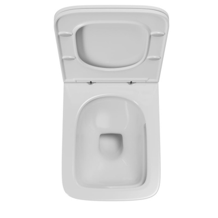 Унитаз подвесной безободковый вихревой со скрытым сливом Bau Stil Hurricane3, сиденье дюропласт микролифт