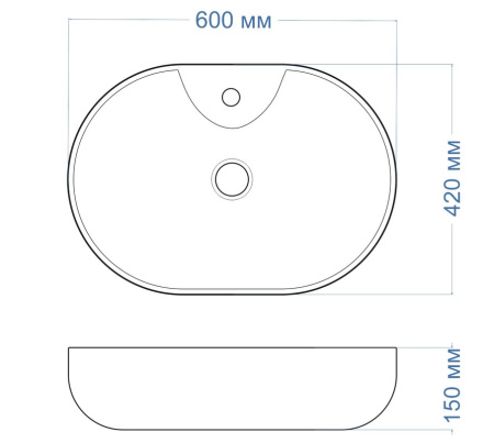 Комплект для ванной, 3 предмета (Тумба подвесная Bau Blackwood 60 графит + Раковина BAU 60х42, с отв. под см-ль, Смеситель Hotel Still, нерж. сталь)
