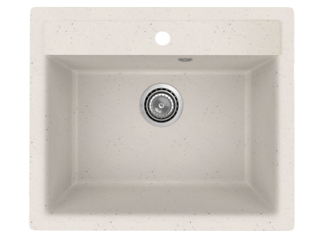 Мойка для кухни BAU Stil Pro 57х50 без выпуска, белый песок