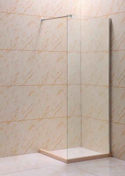 Душевая перегородка BAU Stil 190х120 см прозрачное стекло 6 мм, хромированный профиль