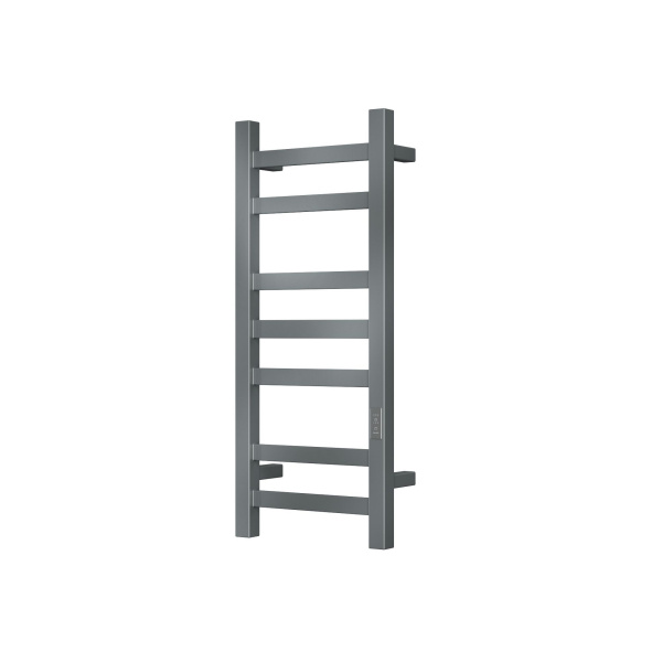 Полотенцесушитель электрический профильный Маргроид BAU Gun Grey В81/10 30х80 темно-серый металлик с таймером, универсальное подключение