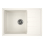 Мойка для кухни с крылом BAU Stil Pro 60х42 без выпуска, белый песок
