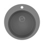Мойка для кухни BAU Dream Gray stone D 50, выпуск с сифоном в комплекте, серый камень