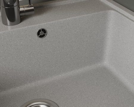 Мойка для кухни BAU Stil Pro 57х50, без выпуска, серый камень