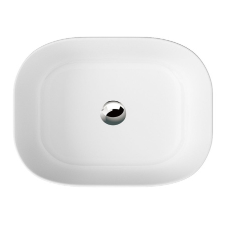 Раковина накладная со смесителем и выпуском (прямоугольная BAU Stil 50х40, белая + смеситель Hotel Still, нер. сталь, выпуск клик-клак хром)