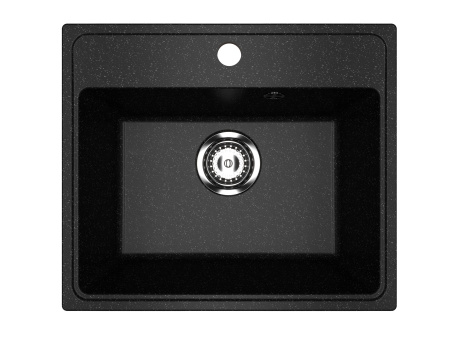 Мойка для кухни BAU Stil Pro 49х42, без выпуска, черный камень