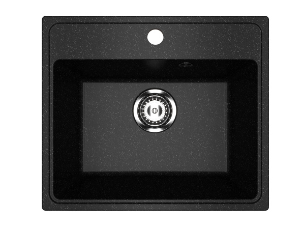 Мойка для кухни BAU Stil Pro 49х42, без выпуска, черный камень