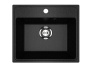 Мойка для кухни BAU Stil Pro 49х42, без выпуска, черный камень