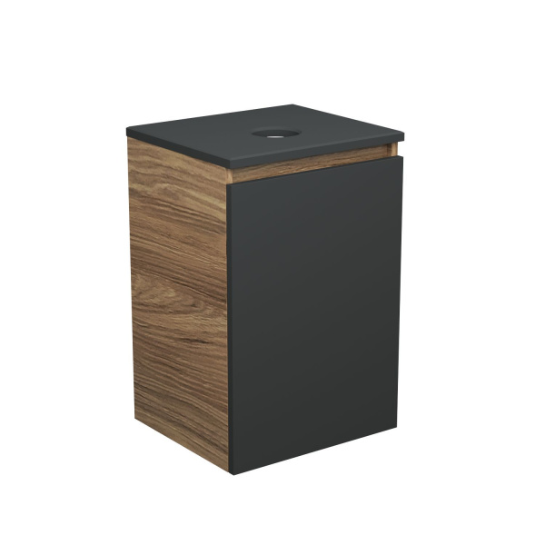 Тумба под раковину Bau Dream Blackwood 40, 1 дверца, графит