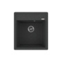 Мойка для кухни врезная кварцевая в комплекте с сифоном BAU Stil Black 46х51, черный