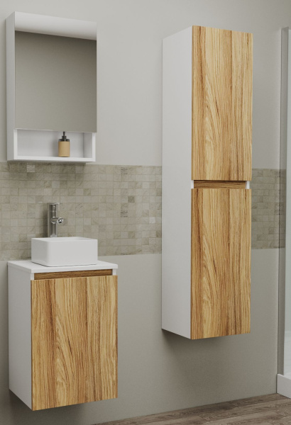 Пенал подвесной Bau Dream Blackwood 35*150, 2 дверцы, универсальный