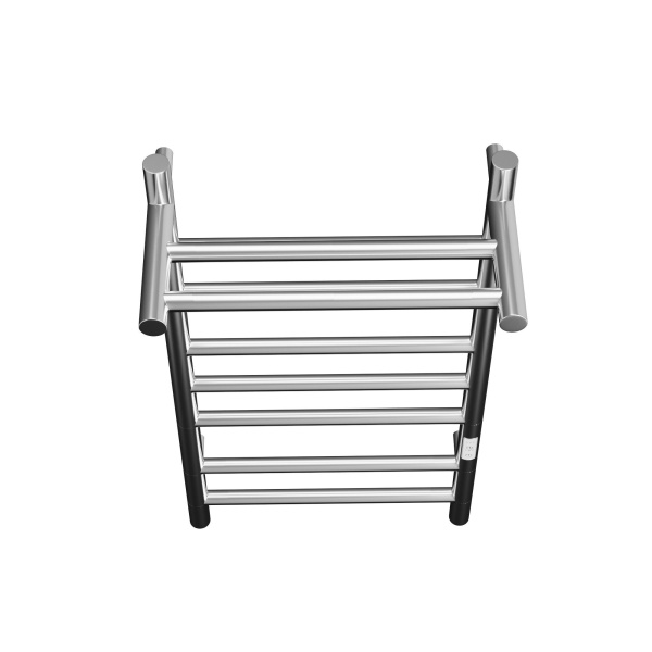 Полотенцесушитель электрический с полкой BAU Stil Shelf 50х80, 7 планок, универсальный, нерж. сталь полированная