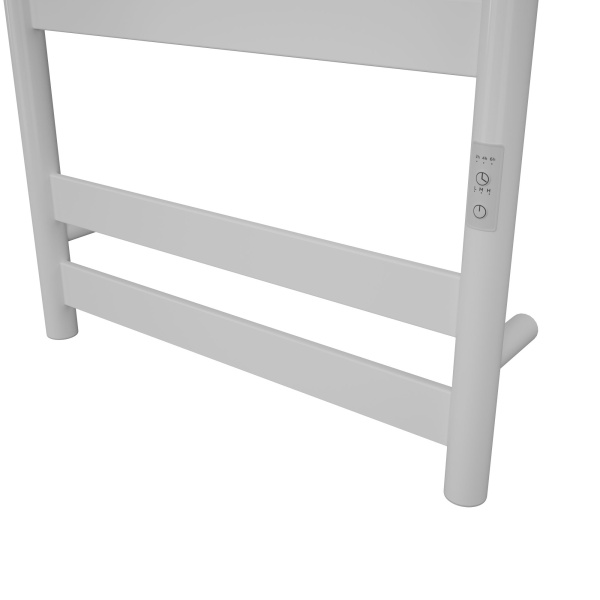 Полотенцесушитель дизайнерский электрический, профильный BAU Mix 50х80, 6 планок, универсальный, белый полуматовый