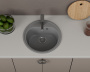 Мойка для кухни BAU Dream Gray stone D 44, выпуск с сифоном в комплекте, серый камень